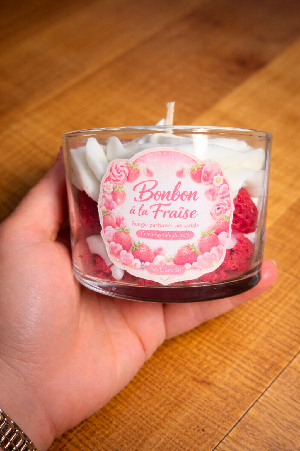 Bougie BONBON À LA FRAISE