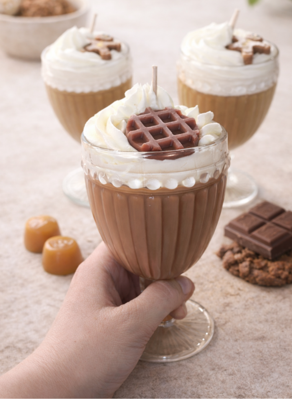 Bougie coupe glacée COOKIES CHOCOLAT