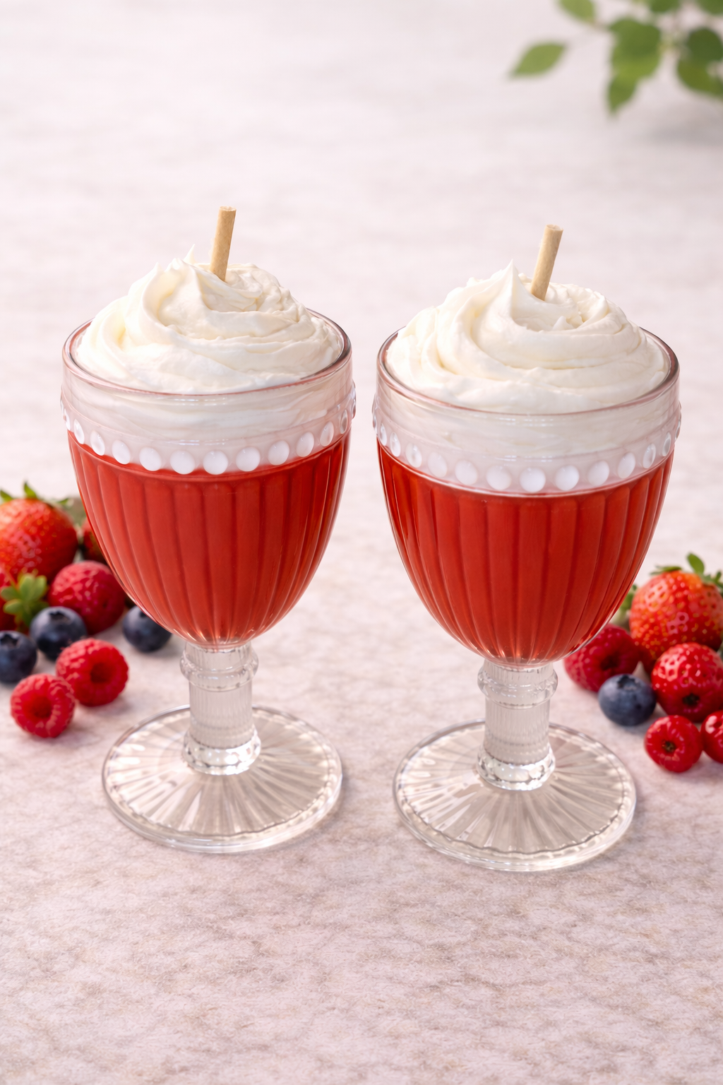 Bougie coupe glacée FRUITS ROUGES