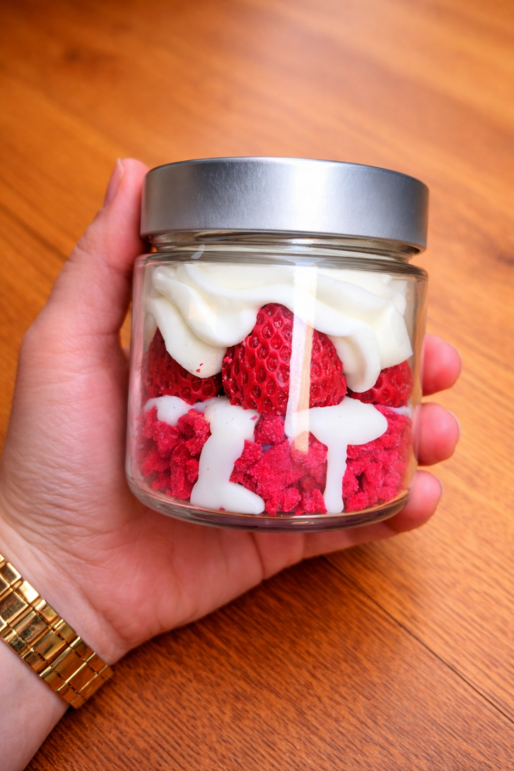 Bougie XL BONBON À LA FRAISE