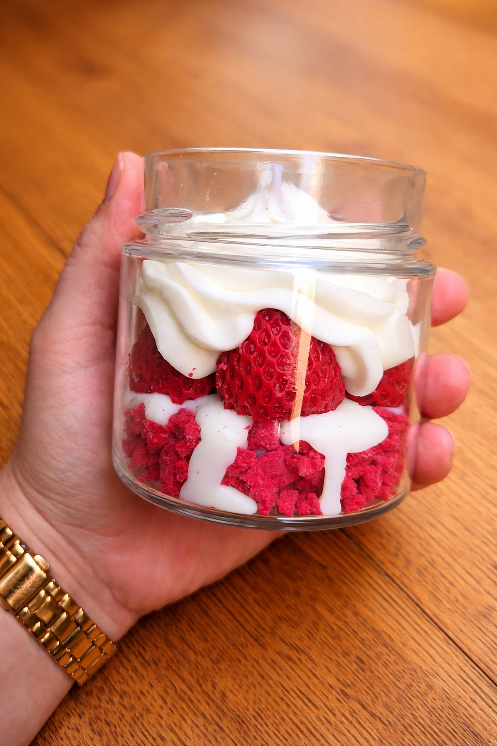 Bougie XL BONBON À LA FRAISE