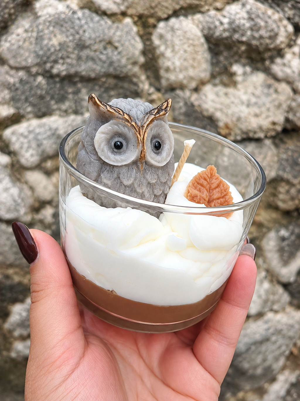 🦉 Bougie HIBOU D'AUTOMNE